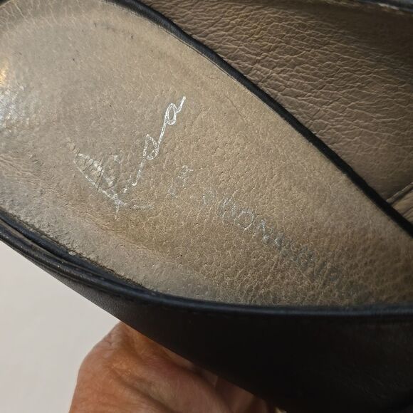 Lisa for Donald Pilner Cristel Black Vachetta Sz 7 - Picture 2 of 7